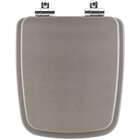 Assento Sanitario Poliester Com Amortecedor Boss Gris Cinza F