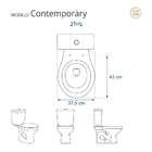 Assento Sanitário Poliéster Com Amortecedor Contemporary Marf