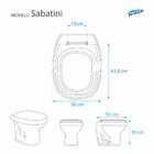 Assento Sanitário Poliester Com Amortecedor Luna Palha (bege