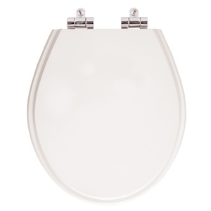 Assento Sanitario Poliester Com Amortecedor Ravena Branco Para