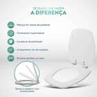 Assento Sanitario Poliester Com Amortecedor Thema Branco Para