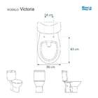 Assento Sanitario Poliester Com Amortecedor Victoria Branco P