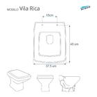 Assento Sanitario Poliester Com Amortecedor Vila Rica Areia (