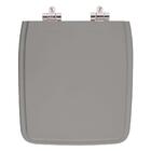 Assento Sanitario Poliester Com Amortecedor Vila Rica Cinza E