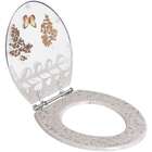 Assento Sanitario Poliester Convencional Oval Decorado Borbol