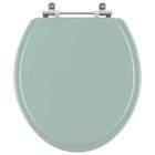 Assento Sanitario Poliester Convencional Oval Verde Claro Par