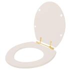 Assento Sanitario Poliéster Convencional Oval Visone Para Vas