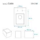 Assento Sanitário Poliéster Cubo Branco Para Vaso Deca