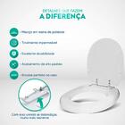 Assento Sanitário Poliester De Ville Bege Saara Para Vaso Deca