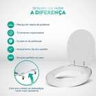 Assento Sanitário Poliéster De Ville Branco Para Vaso Deca