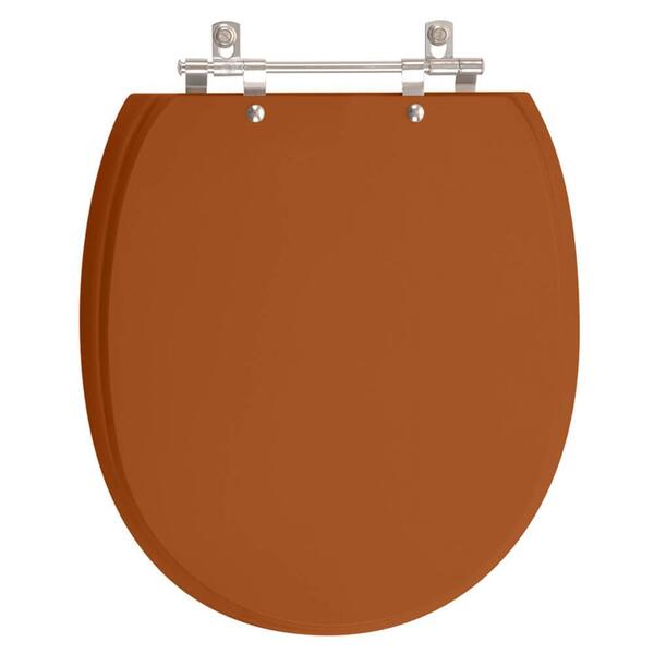 Assento Sanitário Poliester De Ville Caramelo Para Vaso Deca