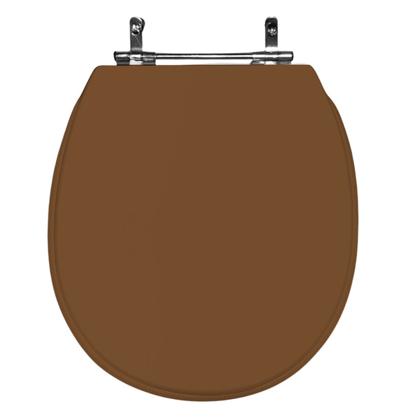 Assento Sanitário Poliéster De Ville Deca Aço Caramelo