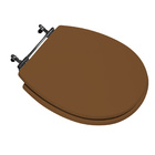 Assento Sanitário Poliéster De Ville Deca Aço Caramelo