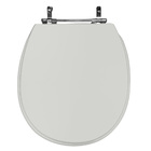 Assento Sanitário Poliéster De Ville Deca Aço Cinza Real