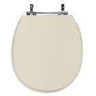 Assento Sanitário Poliéster De Ville Deca Aço Creme