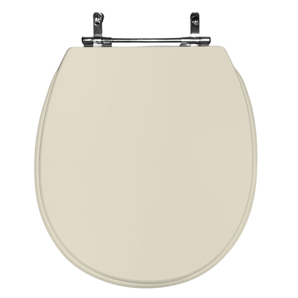 Assento Sanitário Poliéster De Ville Deca Aço Creme