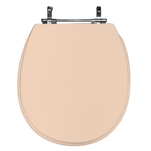 Assento Sanitário Poliéster De Ville Deca Aço Rosa Floral