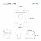 Assento Sanitário Poliester De Ville Rosa Floral Vaso Deca