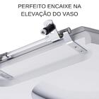 Assento Sanitário Poliester De Ville Rosa Floral Vaso Deca