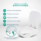 Assento Sanitário Poliéster Debba Branco Para Vaso Roca 6lpf