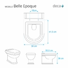 Assento Sanitario Poliester Decorado Borboleta Belle Epoque P