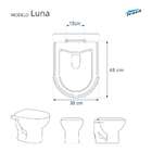 Assento Sanitario Poliester Decorado Borboleta Luna Para Vaso