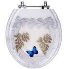 Assento Sanitário Poliester Decorado Convencional Branco Borb