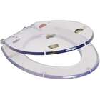 Assento Sanitario Poliester Decorado Peixe Ravena Para Vaso D