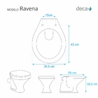 Assento Sanitario Poliester Decorado Peixe Ravena Para Vaso D