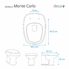 Assento Sanitario Poliester Decorado Pena De Pavao Monte Carl