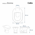 Assento Sanitário Poliéster Donna/sig Bergamin Celite Slow Cl