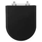 Assento Sanitário Poliester Duna Ebano (preto) Para Vaso Deca