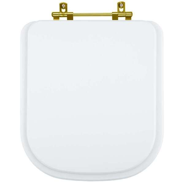 Assento Sanitário Poliéster Elite Branco Para Vaso Celite Com