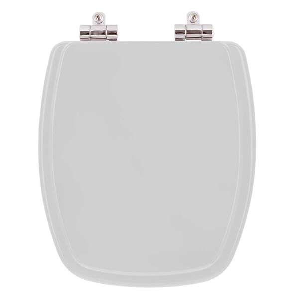 Assento Sanitário Poliéster Fechamento Lento Amarilis Cinza C