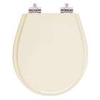 Assento Sanitário Poliéster Fechamento Lento Aries Bege Claro
