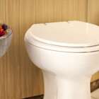 Assento Sanitário Poliester Fiori Branco Para Vaso Fiori