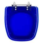 Assento Sanitário Poliester Fit Azul Translucido Para Vaso Ce