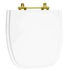 Assento Sanitário Poliéster Fit Branco Para Vaso Celite Com F