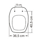 Assento Sanitário Poliéster Fit Celite Aço Preto