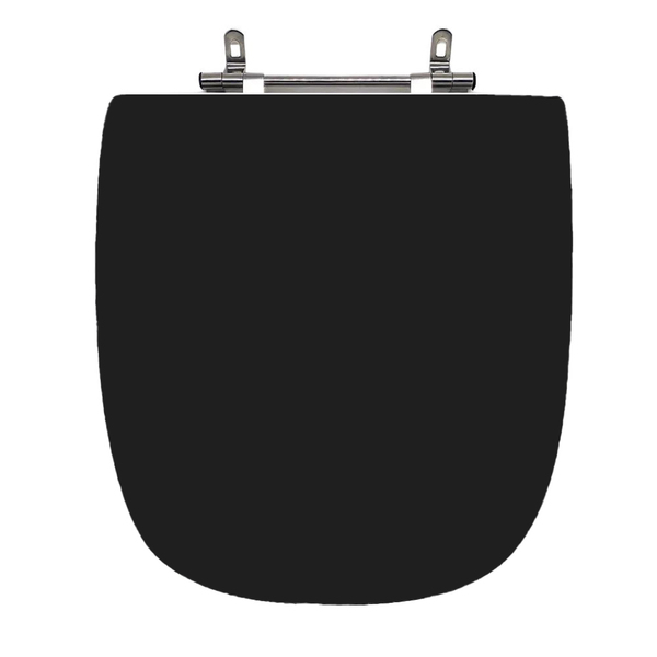 Assento Sanitário Poliéster Fit Celite Aço Preto