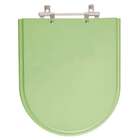 Assento Sanitário Poliéster Flox Verde Claro Para Vaso Fiori
