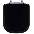 Assento Sanitário Poliester Gap Onix (preto Fosco) Para Vaso