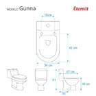 Assento Sanitário Poliéster Gunna Branco Para Vaso Eternit