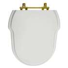 Assento Sanitário Poliester Hampton Cinza Platina Para Vaso I