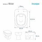 Assento Sanitário Poliéster Ibiza Bone Para Louça Incepa