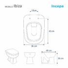 Assento Sanitário Poliéster Ibiza Branco Para Vaso Incepa
