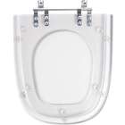 Assento Sanitario Poliester Ibiza Cristal Para Vaso Incepa