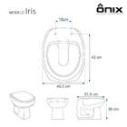 Assento Sanitário Poliéster Iris Branco Para Vaso Onix