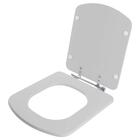 Assento Sanitário Poliéster Lirio Cinza Para Louça Fiori