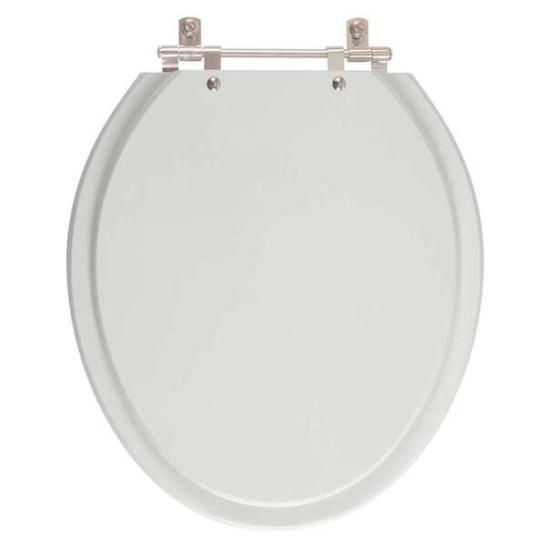 Assento Sanitario Poliester Lirio Cinza Prata Para Vaso Celite